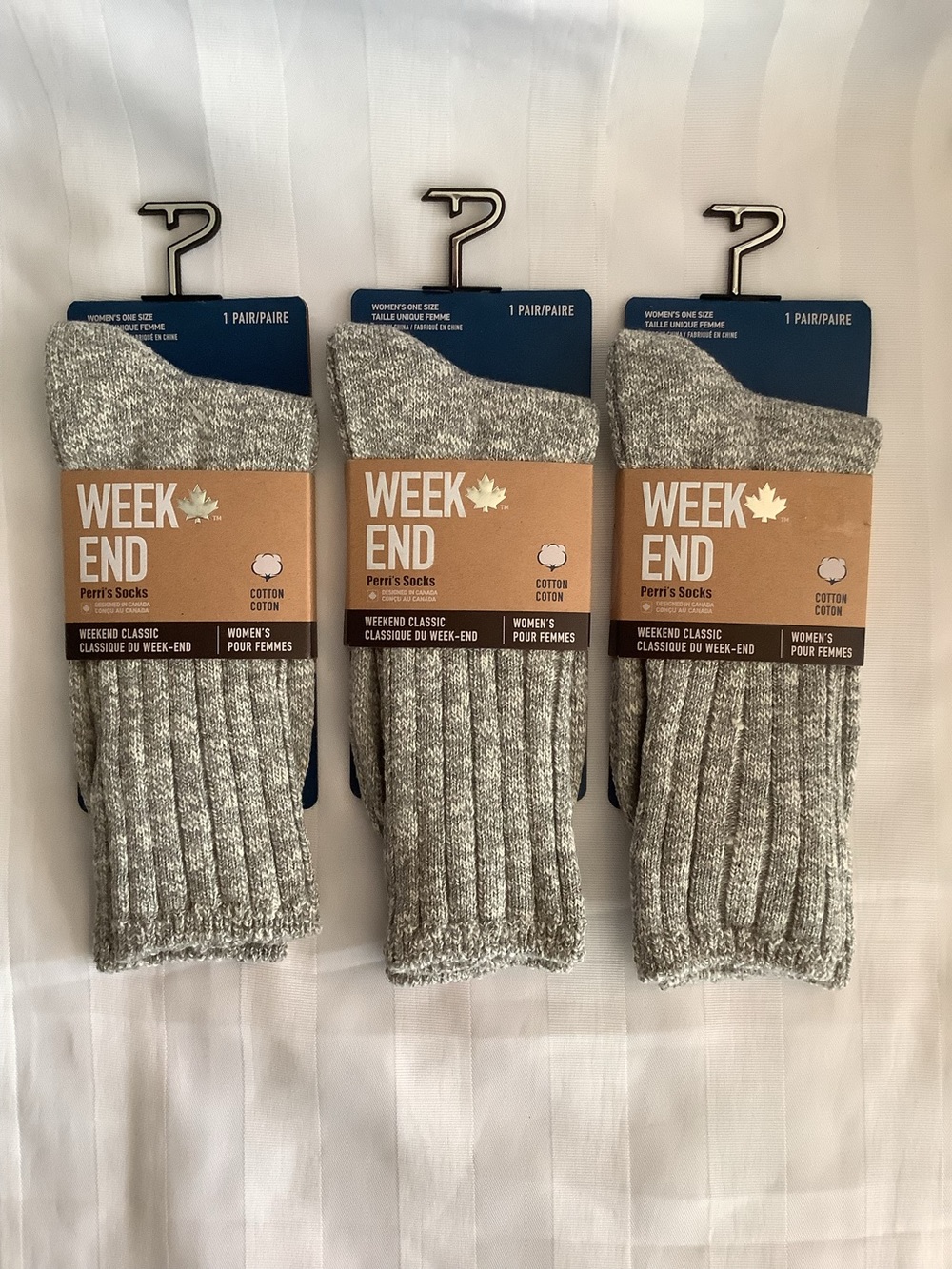 Three Pair Perri’s Women’s Socks - NWT - Picture 1 of 3
